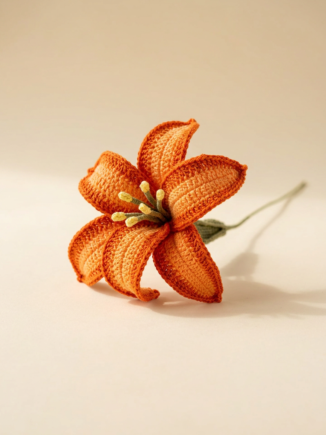 Orange Lily handmade crochet by Paper & Pixel